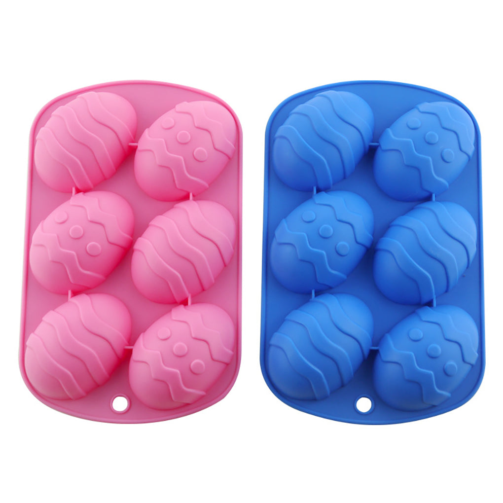 Silicone Baking Mold for Easter Egg Desserts (6 Cavities)