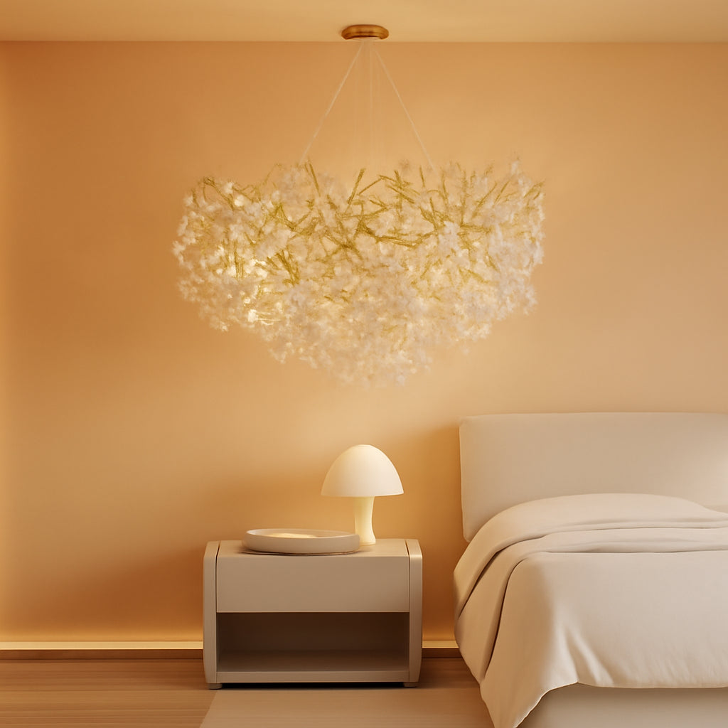 Gold Crystal 43 Inch Tree Branch 12 Light Chandelier