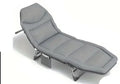 NNETM Portable Folding Bed: Single, Free Installation, Ideal for Camping - Gray-0
