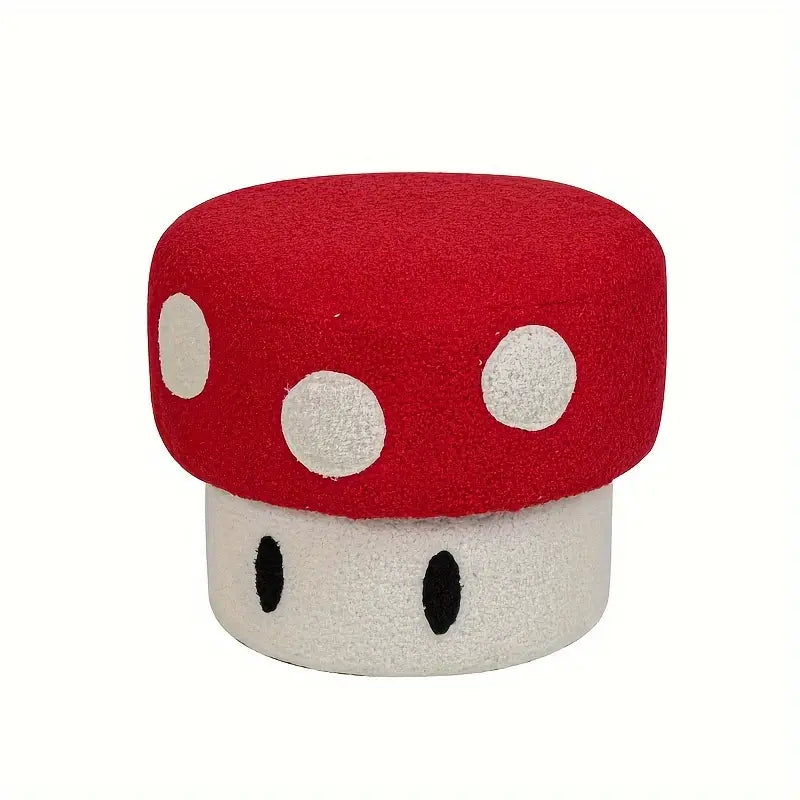 NNETM Red Shoe Changing Bench - Mushroom-0