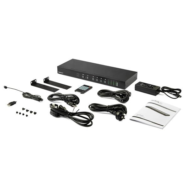 Star Tech 4x4 HDMI Matrix Switch with Audio and Ethernet Control - 4K 60Hz