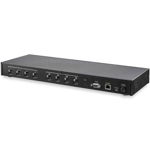 Star Tech 4x4 HDMI Matrix Switch with Audio and Ethernet Control - 4K 60Hz