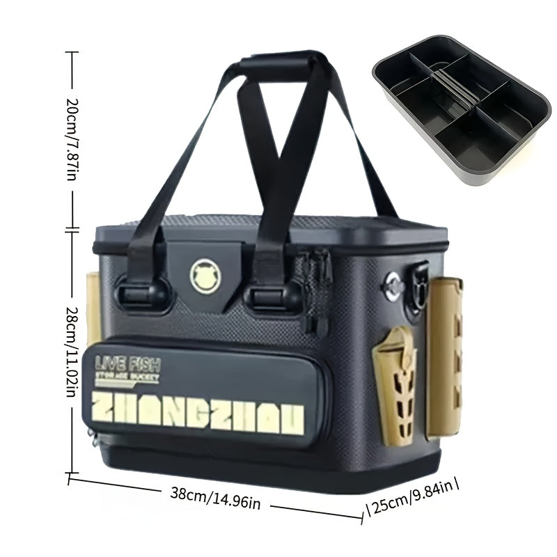 NNETM Fishing Barrel EVA Live Fish Storage Box-1
