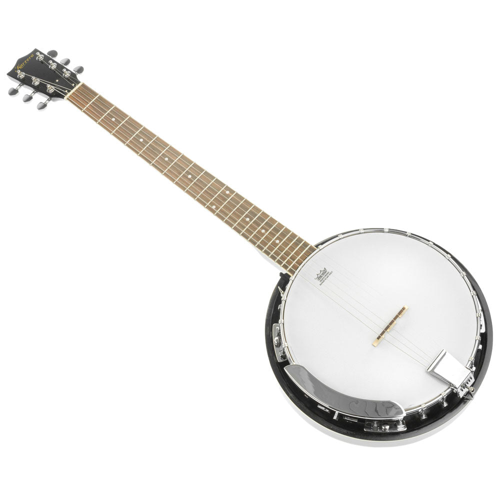 NNEDPE Karrera 6 String Resonator Banjo -  Black-1
