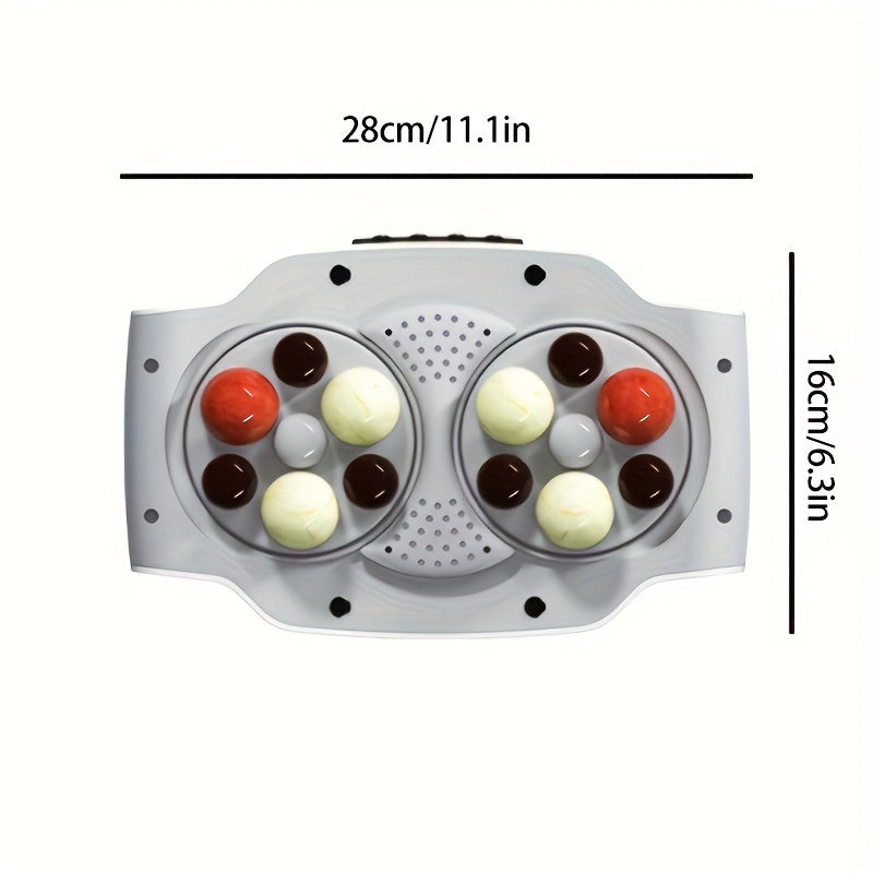 NNETM USB-Rechargeable Abdominal Massager with Stone Kneading(White)-3