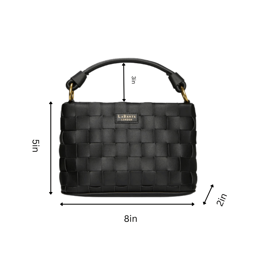 Baby Bella Black Vegan Crossbody Bag-1