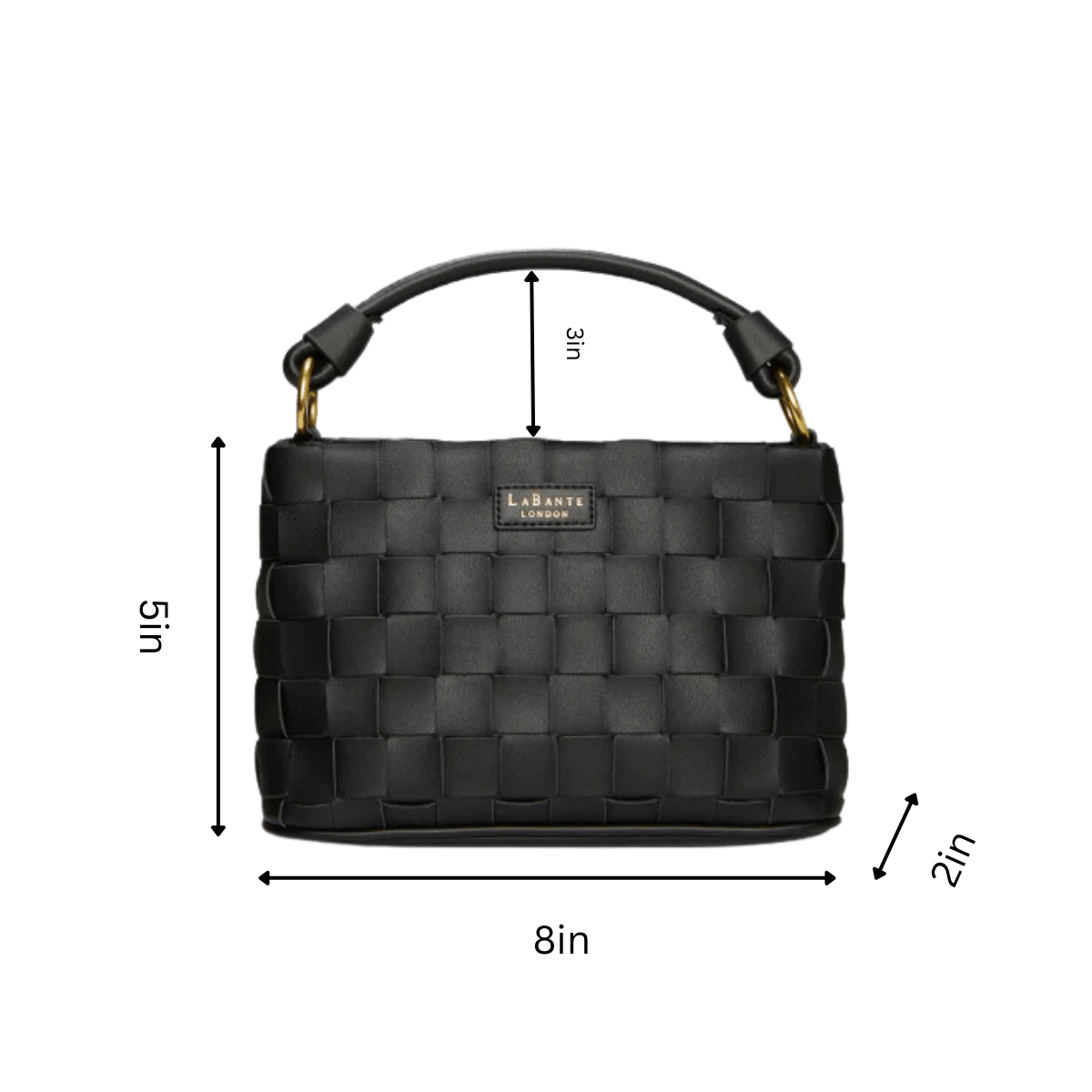 Baby Bella Black Vegan Crossbody Bag-1