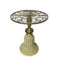 NNETM Wrought Iron Coffee Table for Living Spaces-0