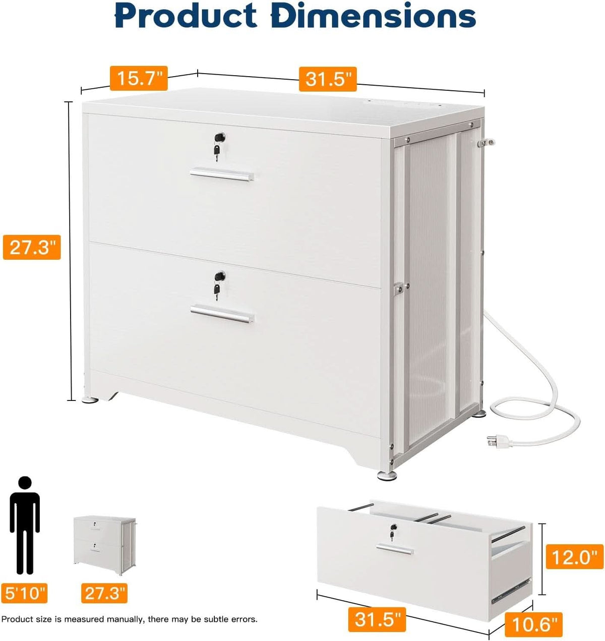 Lockable File Cabinet With Charging Station For Home Office-2