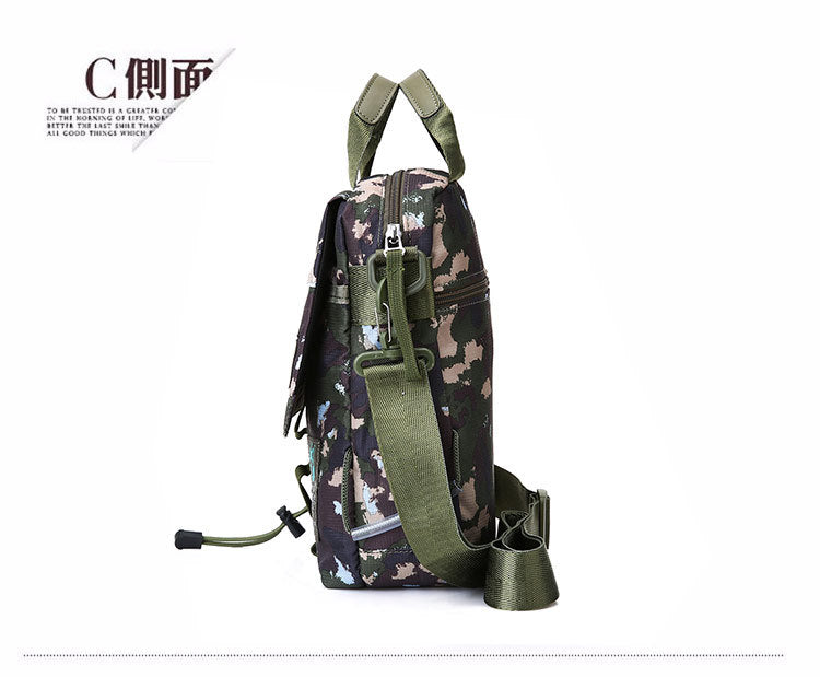 Wholesale Men's Portable Crossbody Bag, Casual Shoulder Bag, Outdoor Waterproof Cloth Bag, Sports Travel Bag, Cross-Border Supply
