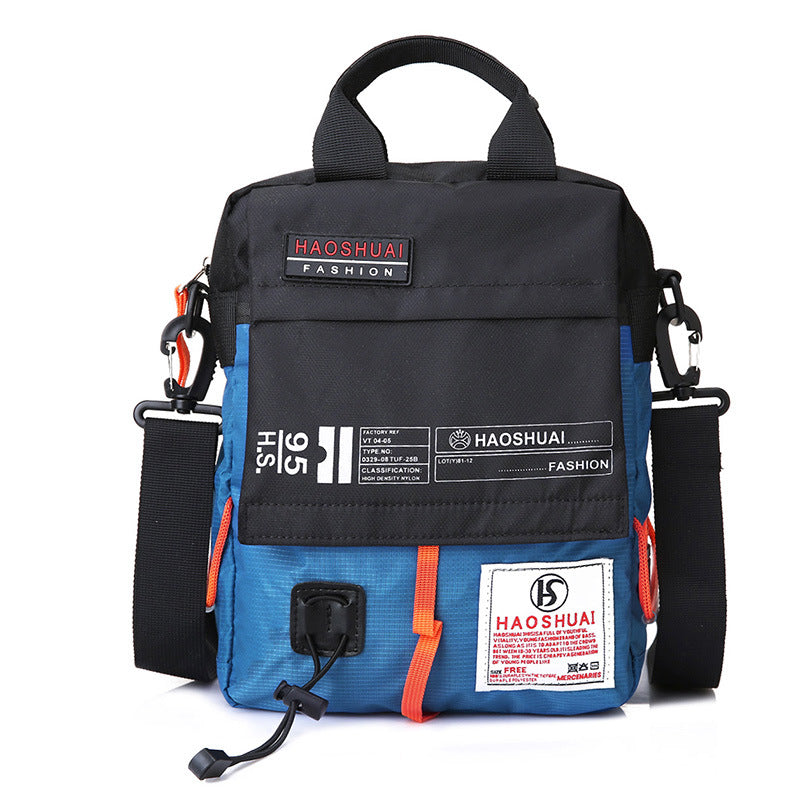 Wholesale Men's Portable Crossbody Bag, Casual Shoulder Bag, Outdoor Waterproof Cloth Bag, Sports Travel Bag, Cross-Border Supply