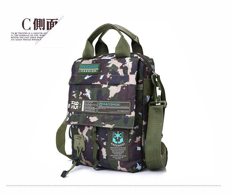 Wholesale Men's Portable Crossbody Bag, Casual Shoulder Bag, Outdoor Waterproof Cloth Bag, Sports Travel Bag, Cross-Border Supply