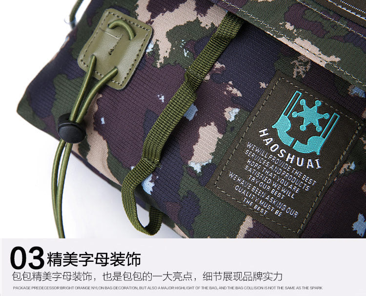 Wholesale Men's Portable Crossbody Bag, Casual Shoulder Bag, Outdoor Waterproof Cloth Bag, Sports Travel Bag, Cross-Border Supply