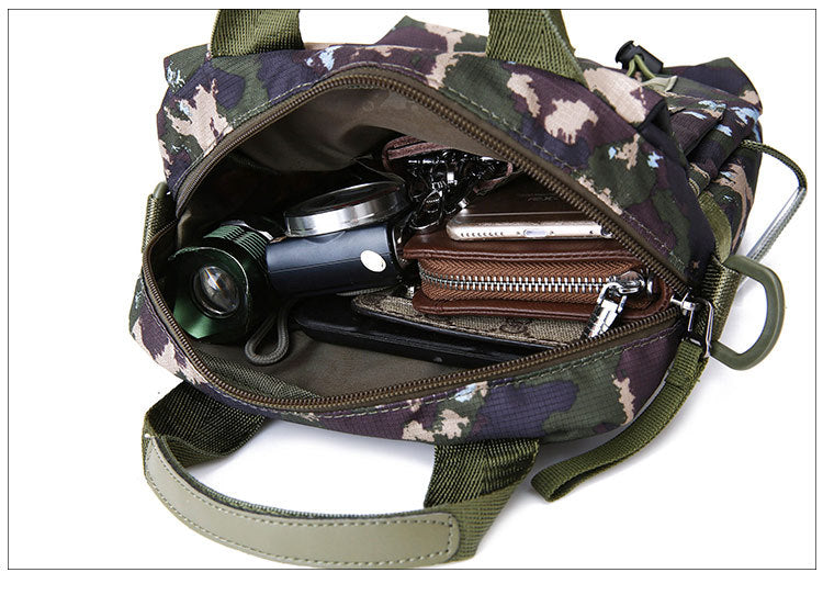 Wholesale Men's Portable Crossbody Bag, Casual Shoulder Bag, Outdoor Waterproof Cloth Bag, Sports Travel Bag, Cross-Border Supply