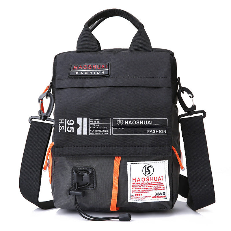 Wholesale Men's Portable Crossbody Bag, Casual Shoulder Bag, Outdoor Waterproof Cloth Bag, Sports Travel Bag, Cross-Border Supply