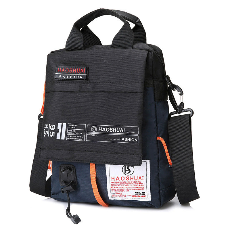 Wholesale Men's Portable Crossbody Bag, Casual Shoulder Bag, Outdoor Waterproof Cloth Bag, Sports Travel Bag, Cross-Border Supply
