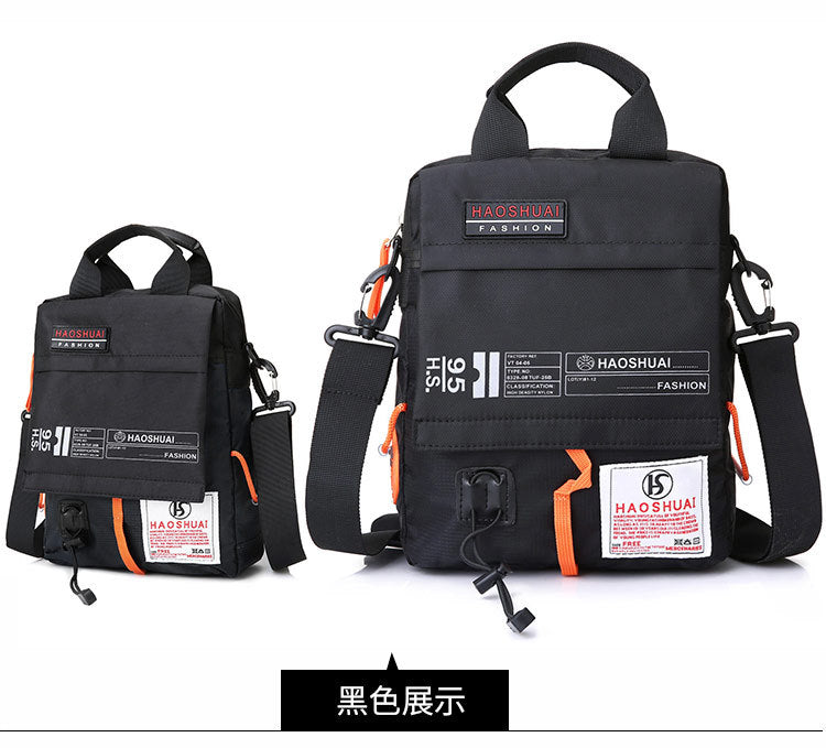 Wholesale Men's Portable Crossbody Bag, Casual Shoulder Bag, Outdoor Waterproof Cloth Bag, Sports Travel Bag, Cross-Border Supply