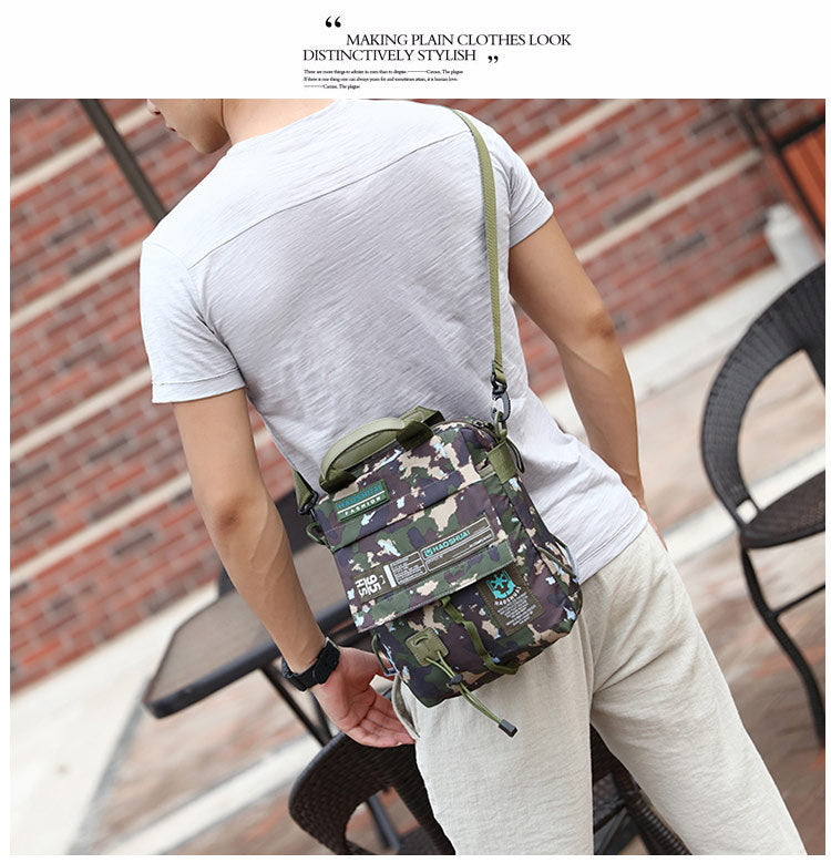 Wholesale Men's Portable Crossbody Bag, Casual Shoulder Bag, Outdoor Waterproof Cloth Bag, Sports Travel Bag, Cross-Border Supply