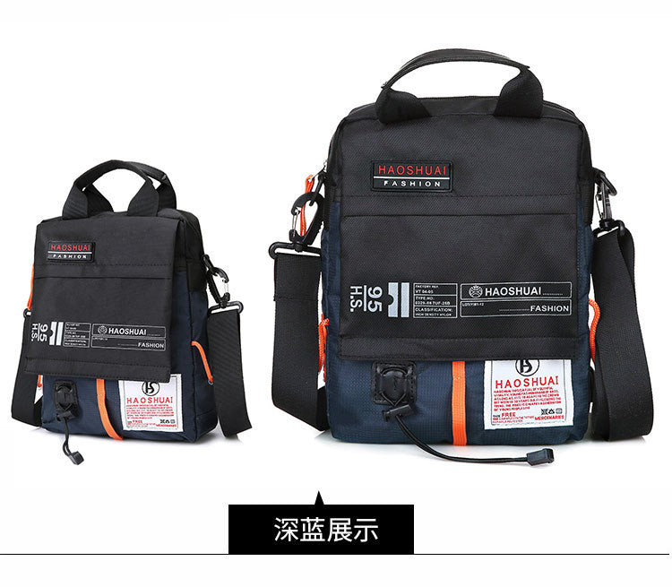 Wholesale Men's Portable Crossbody Bag, Casual Shoulder Bag, Outdoor Waterproof Cloth Bag, Sports Travel Bag, Cross-Border Supply