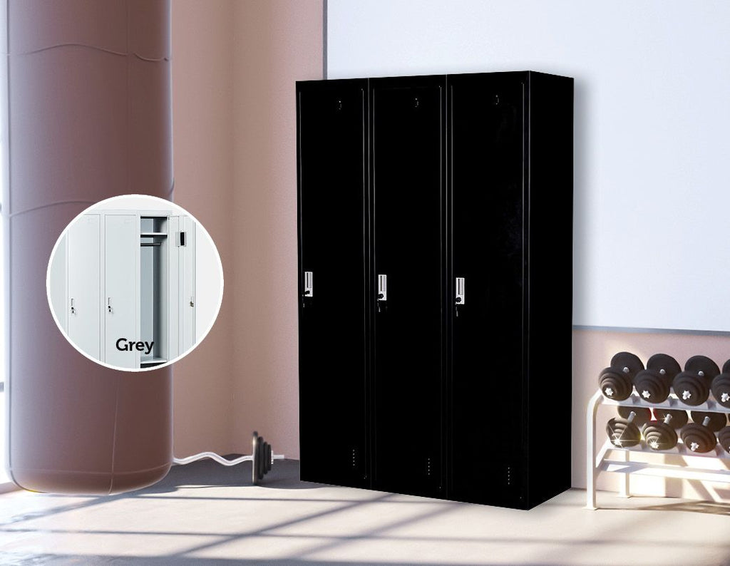 NNEDSZ Side by Side Office Gym Shed Storage Locker-1