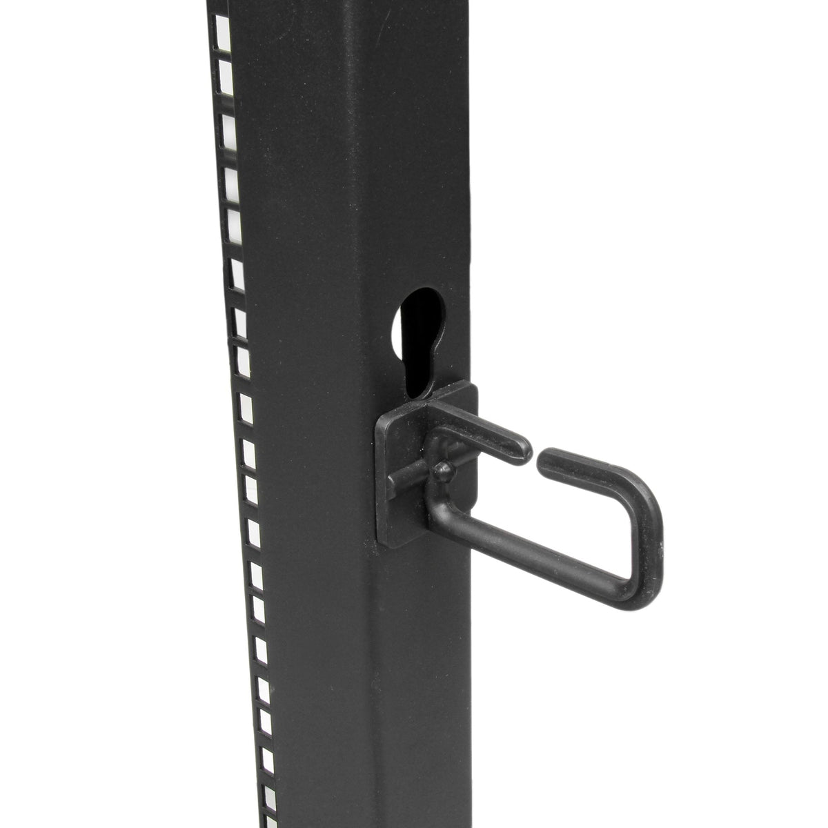 Star Tech 4-Post 18U Mobile Open Frame Server Rack, Four Post 19" Network Rack with Wheels, Rolling Rack with Adjustable Depth for Computer/AV/Data/IT Equipment - Casters, Leveling Feet or Floor Mounting