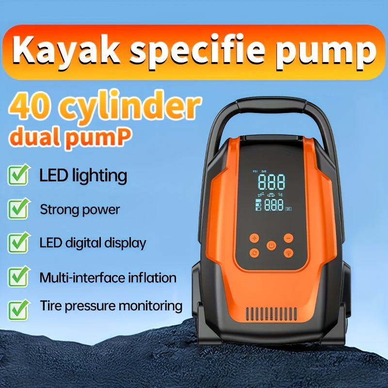 NNETM Multifunctional Inflatable Pump with LED Display-3