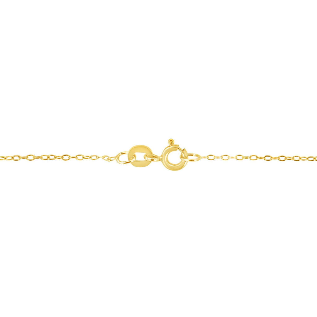 14K Yellow Gold 1/2 Cttw Martini Set Lab Grown Yellow Diamond Solitaire 18" Pendant Necklace (Yellow Color, VS2-SI1 Clarity)-3