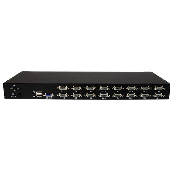 Star Tech 16 Port 1U Rackmount USB KVM Switch Kit with OSD and Cables