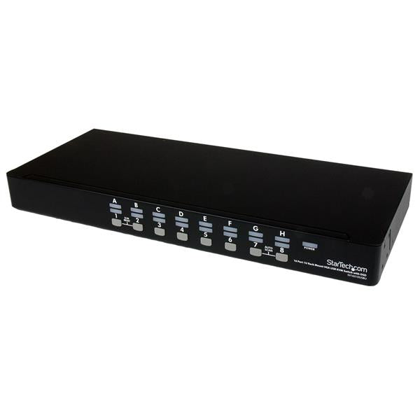 Star Tech 16 Port 1U Rackmount USB KVM Switch Kit with OSD and Cables