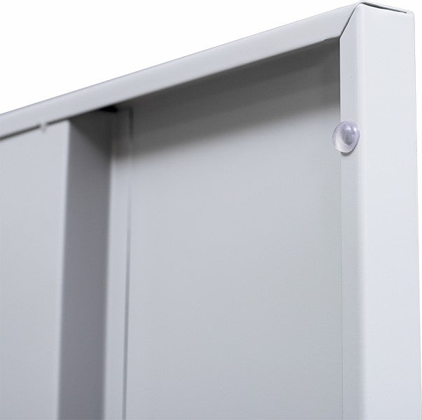 NNEDSZ Lock 2-Door Vertical Locker for Office Gym Shed School Home Storage Grey-4