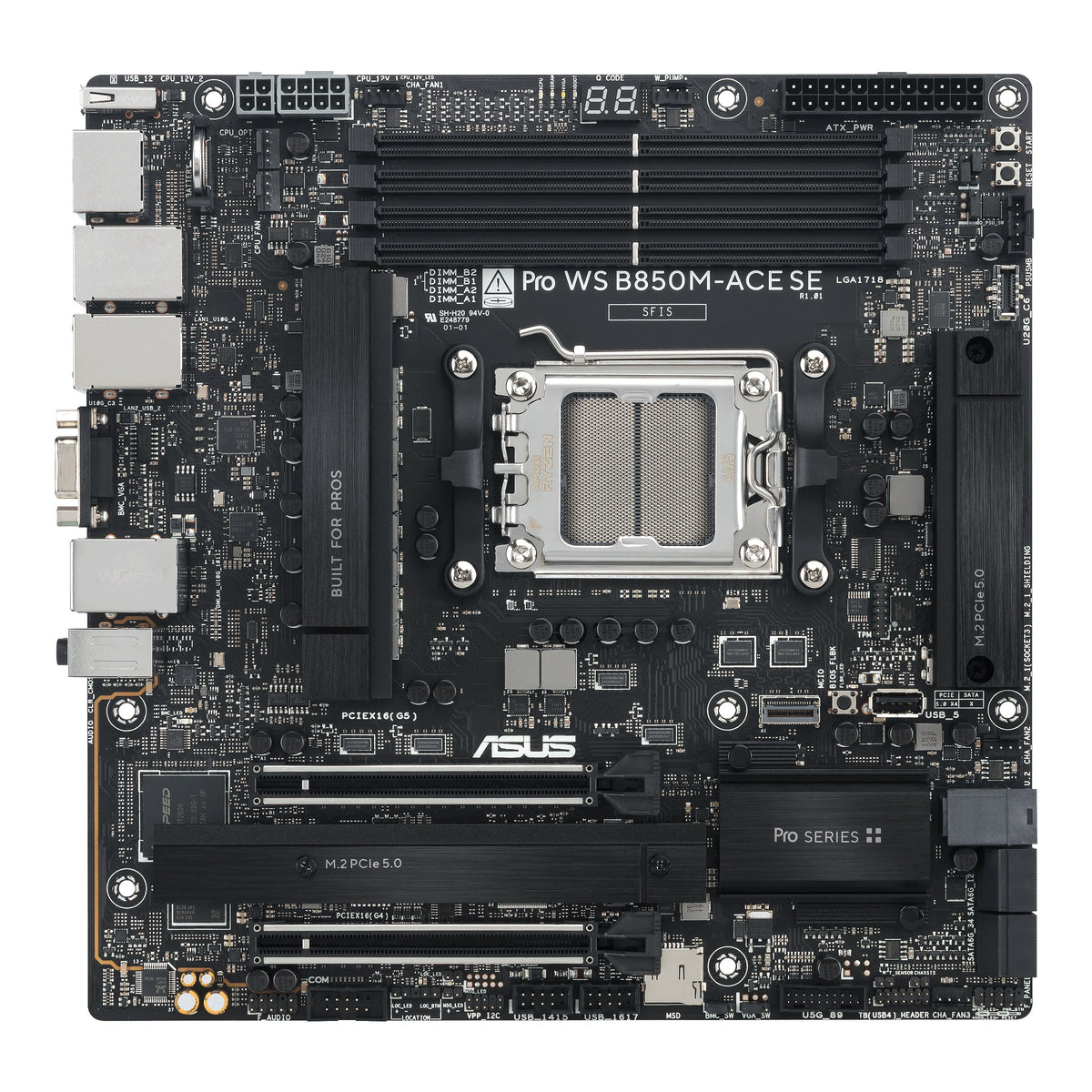 ASUS PRO WS B850M-ACE SE AMD B850 Socket AM5 micro ATX