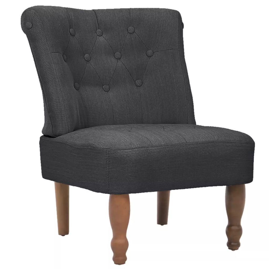 NNEVL French Chair Grey Fabric-1