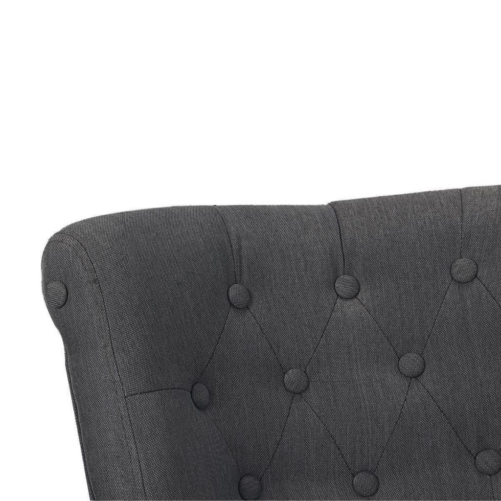 NNEVL French Chair Grey Fabric-4