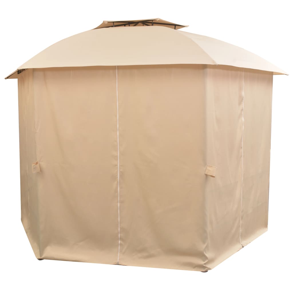 NNEVL Garden Marquee Pavilion Tent with Curtains Hexagonal 360x265 cm-2