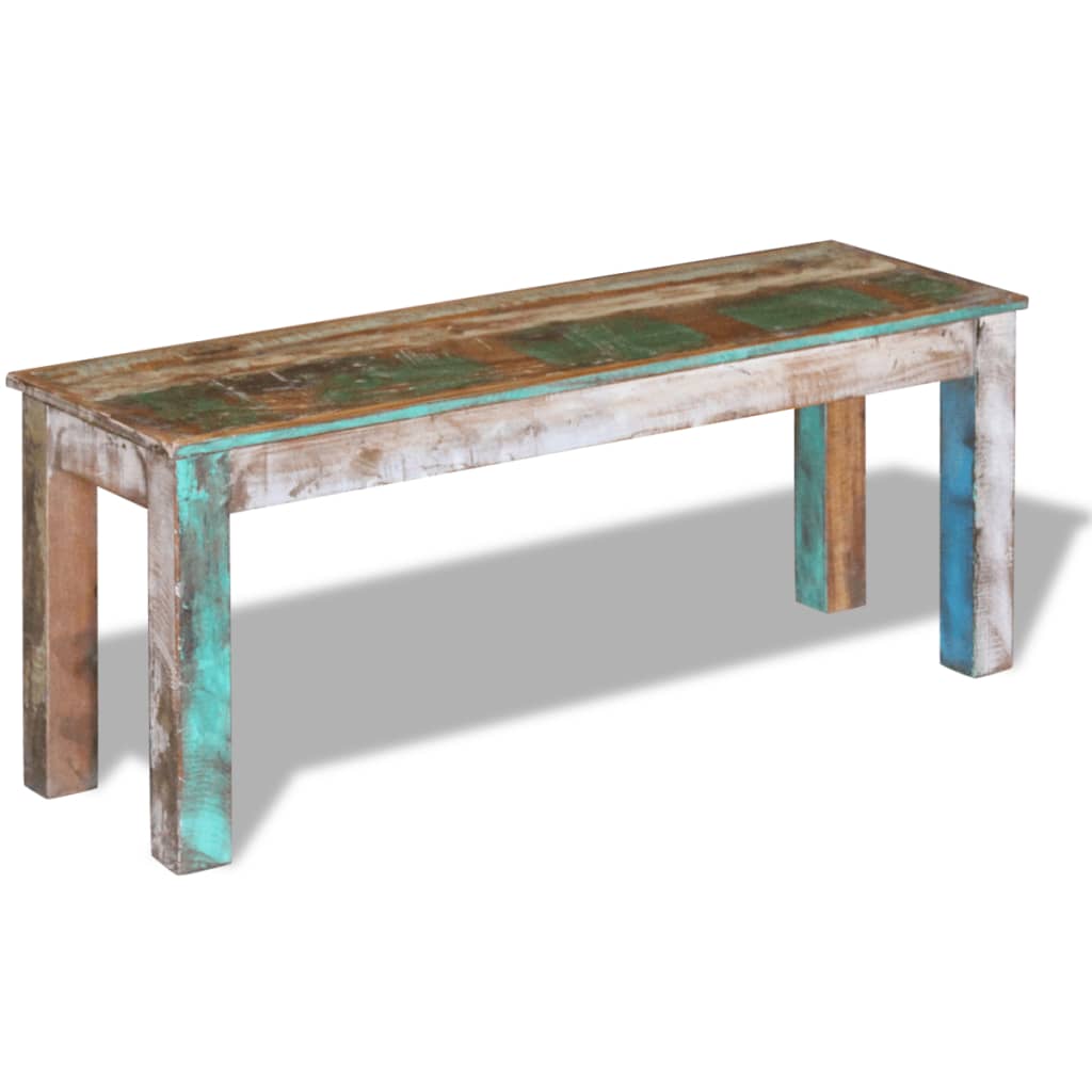 NNEVL Bench Solid Reclaimed Wood 110x35x45 cm-3