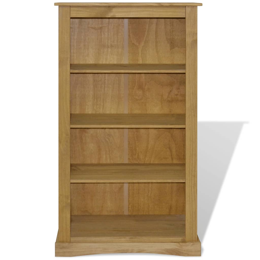 NNEVL 4-Tier Bookcase Mexican Pine Corona Range 81x29x150 cm-1