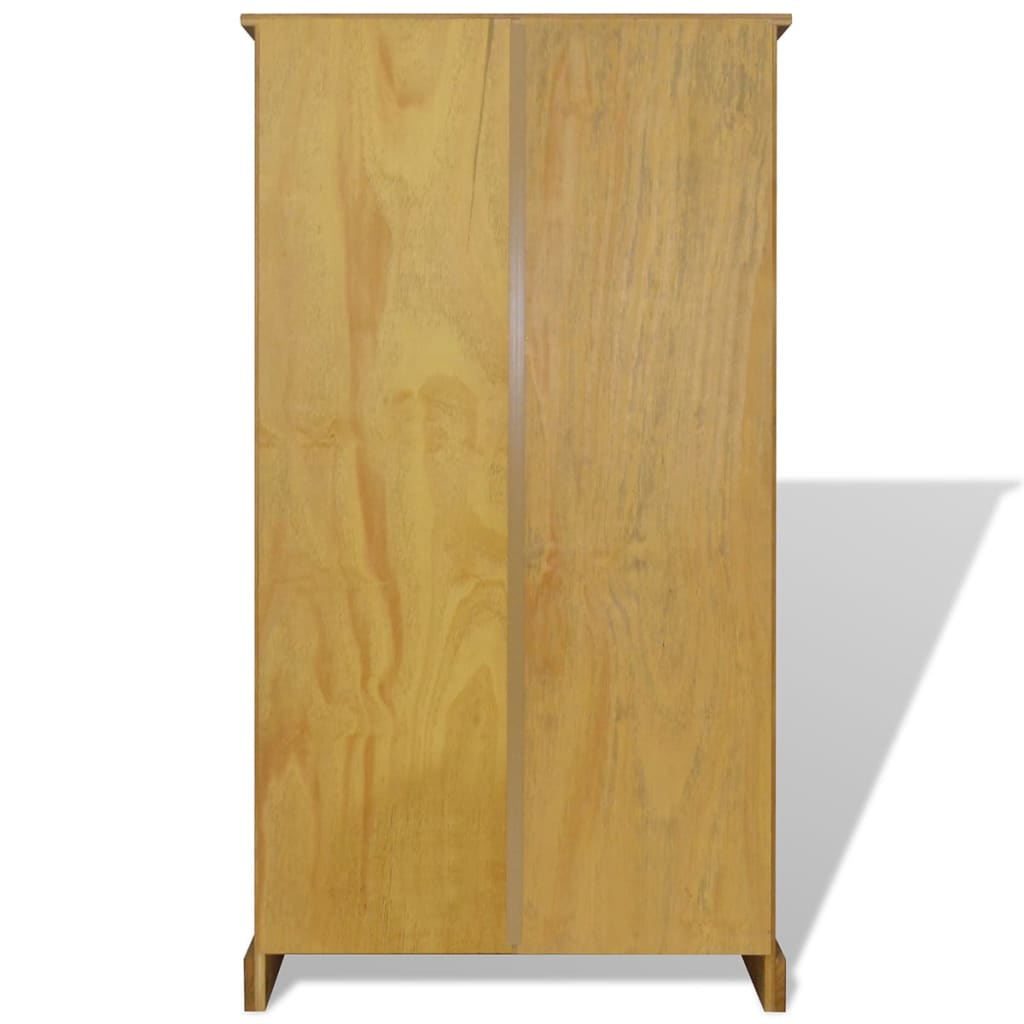 NNEVL 4-Tier Bookcase Mexican Pine Corona Range 81x29x150 cm-2