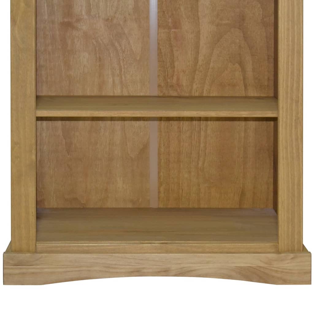 NNEVL 4-Tier Bookcase Mexican Pine Corona Range 81x29x150 cm-4