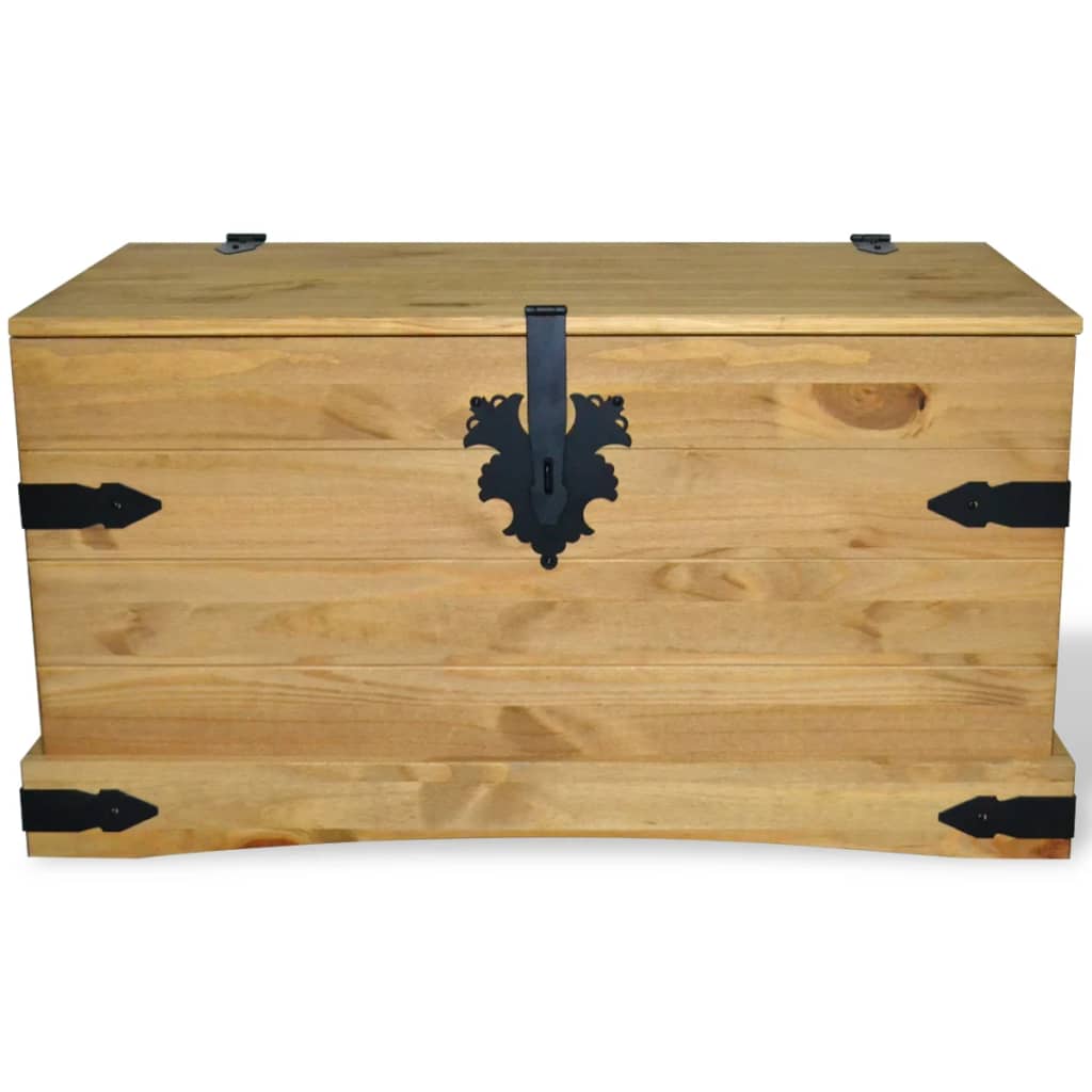 NNEVL Storage Chest Mexican Pine Corona Range 91x49.5x47 cm-2