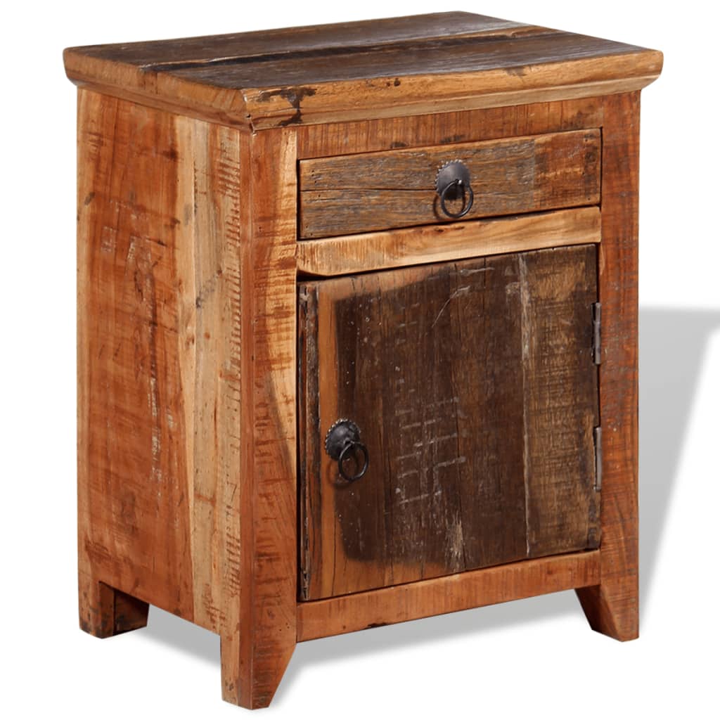 NNEDPE Nightstand Solid Acacia Reclaimed Wood-2