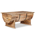 NNEVL Coffee Table Solid Mango Wood 88x50x40 cm-0