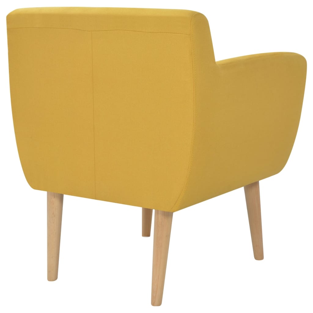 NNEVL Armchair Yellow Fabric-1