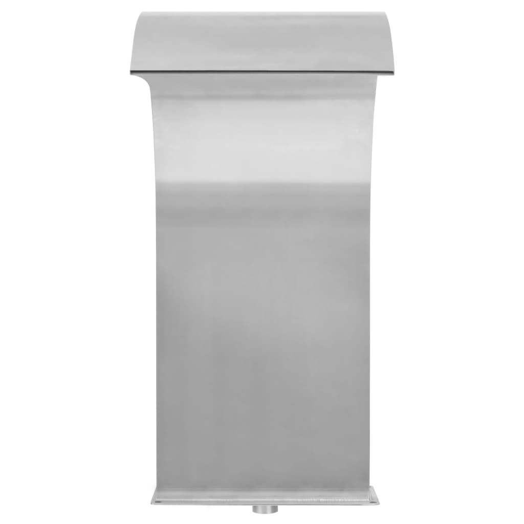 NNEVL Pool Fountain Stainless Steel 45x30x65 cm Silver-2