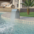 NNEVL Pool Fountain Stainless Steel 45x30x65 cm Silver-0