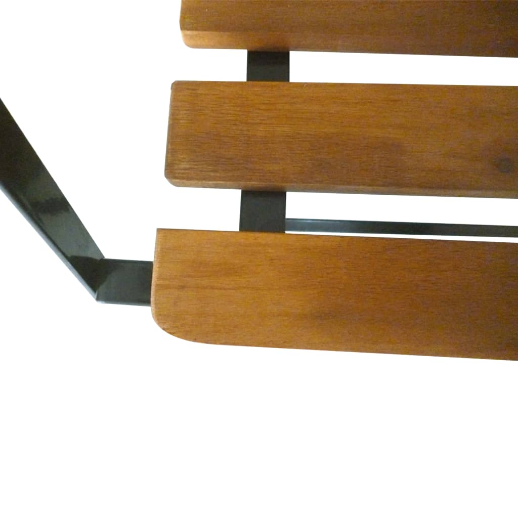 NNEVL Folding Garden Bench 112 cm Solid Acacia Wood-4