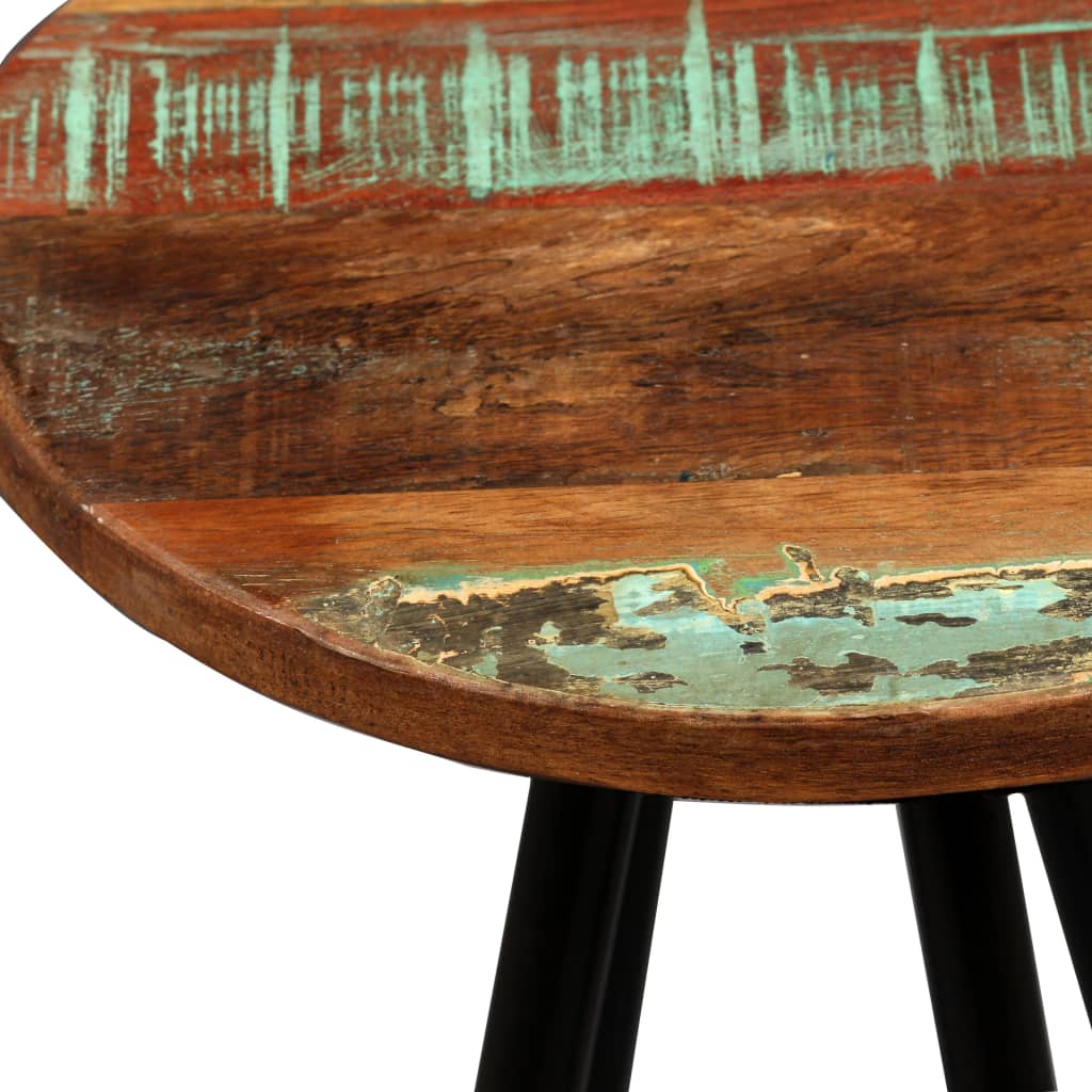 NNEVL Bar Stools 4 pcs Solid Reclaimed Wood-2