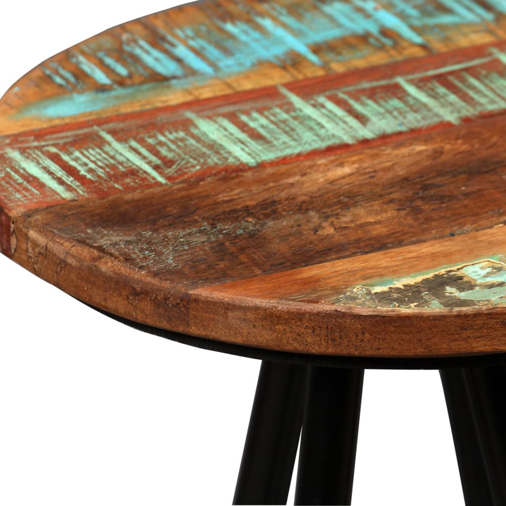 NNEVL Bar Stools 4 pcs Solid Reclaimed Wood-3