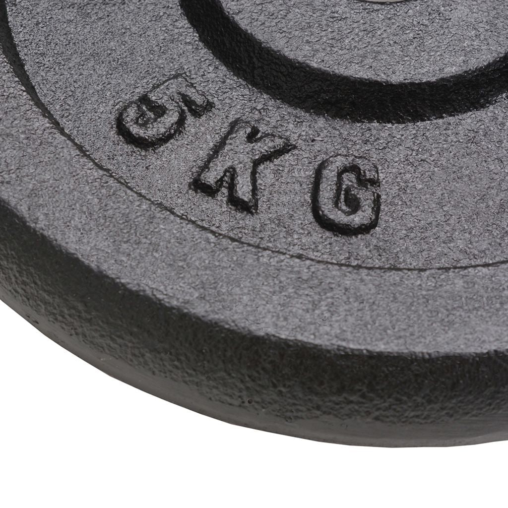 NNEVL Weight Plates 4 pcs 4x5 kg Cast Iron-3
