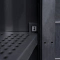 NNEVL Garden Storage Cabinet with 2 Shelves Black-0