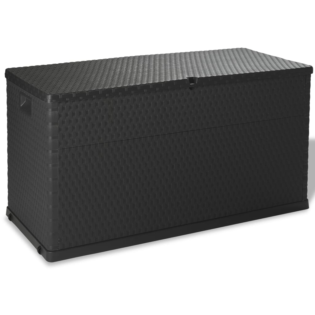 NNEVL Garden Storage Box Brown 120x50x60 cm Poly Rattan-0